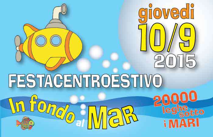 GIO 10 SET – DJ Set Allivi @ FESTA FINALE CENTRI ESTIVI 2015